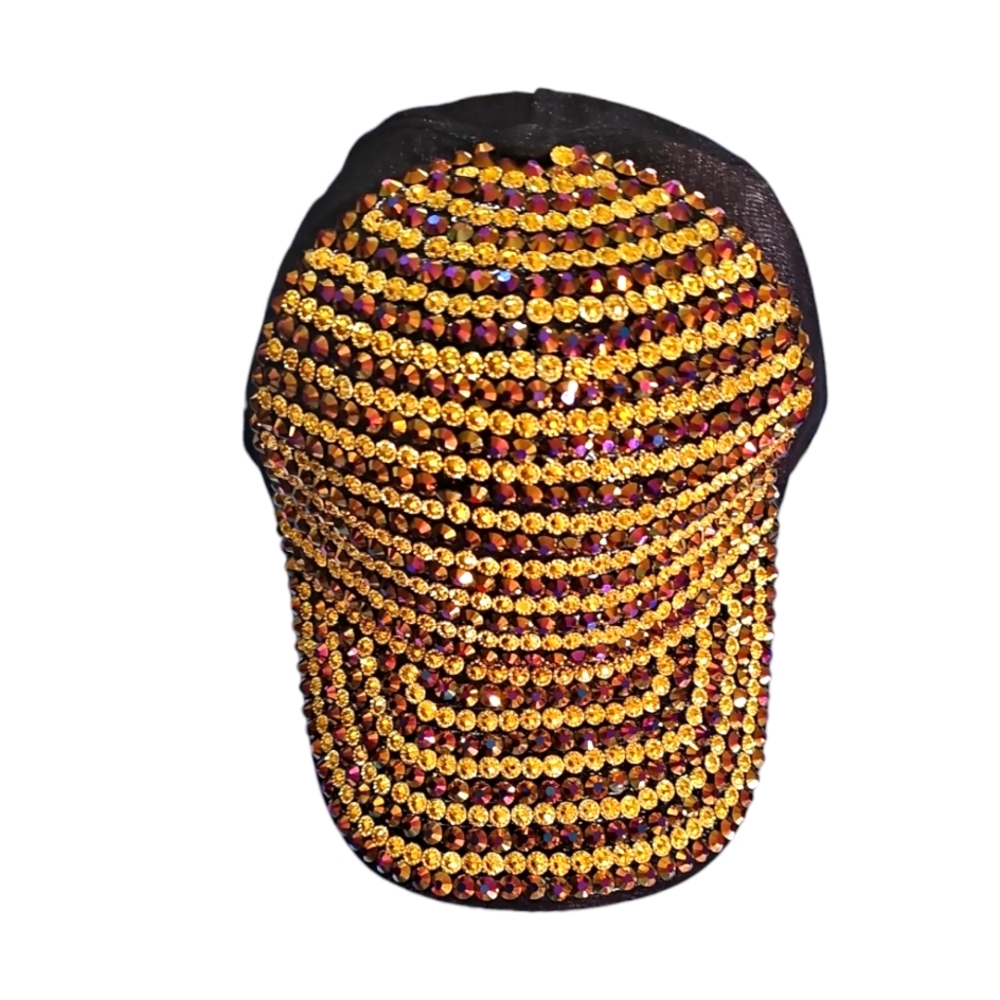 Gold BLING Baseball cap Youth size adjustable back